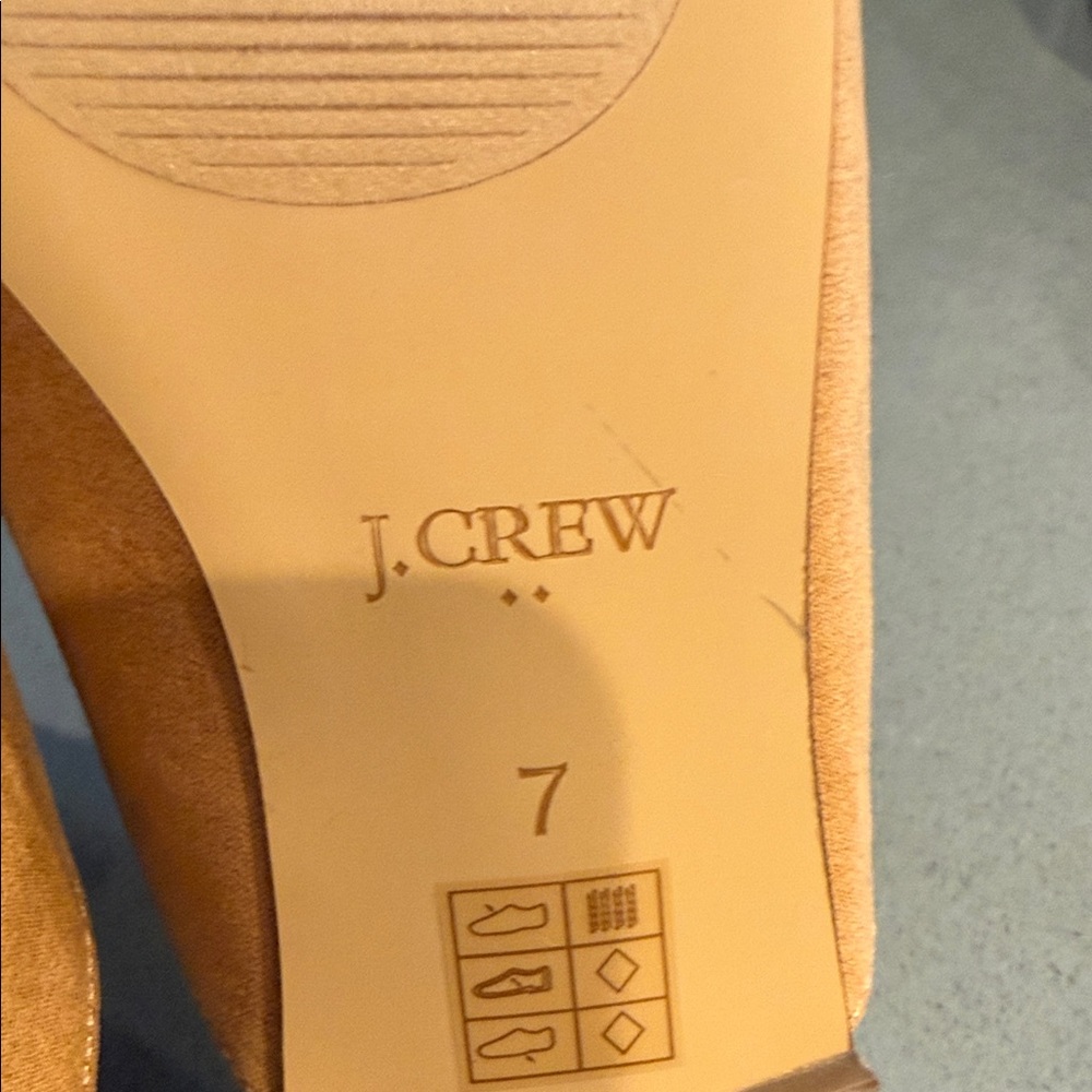 J. Crew Suede Pointed-Toe Mule with Bow in Tan - Picture 5 of 6